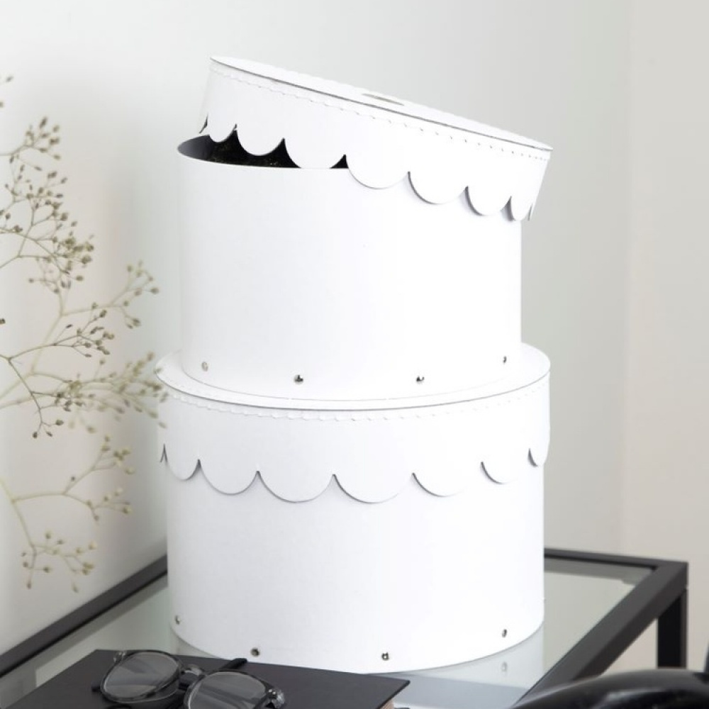 Förvaringsboxar, Runda, 2 st, BIGSO WILMA, Ø26 x H Ø23 cm i gruppen Förvaring / Förvaringslådor / BigSo förvaringslådor hos SmartaSaker.se (40666)