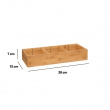 Förvaringsbricka i Bambu, Med 3 fack, TIDY SMART, 15 x 38 x H 7 cm, Natur Förvaringsbricka i Bambu, Med 3 fack, TIDY SMART, 15 x 38 x H 7 cm, Natur