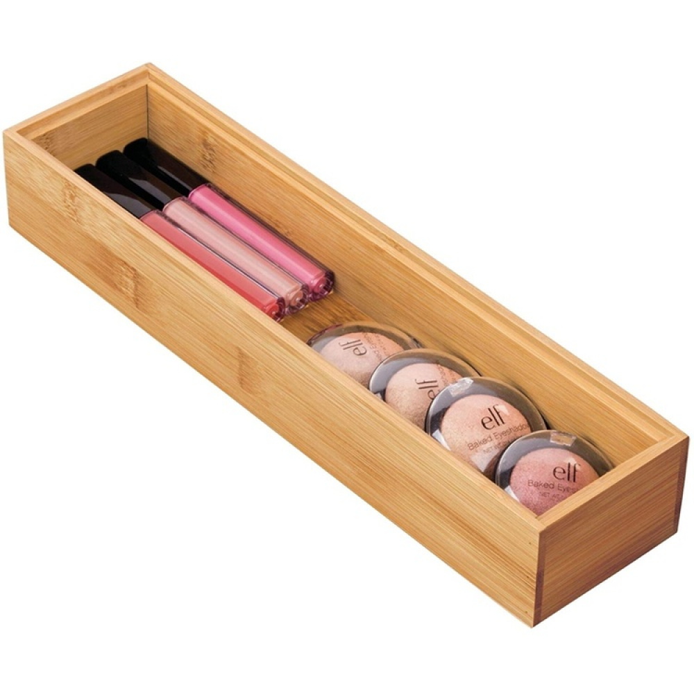 Förvaringsbricka i Bambu, Stapelbar, FORMBU DRAWER ORGANIZER , 30,5 x 7,6 x H 5,1 cm, Natur i gruppen Förvaring / Förvaringslådor / Småförvaring hos SmartaSaker.se (40674)