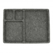 Förvaringsbricka med fack, FILT CATCH-ALL TRAY, 28,6 x 20 x H 2 cm, Grå Förvaringsbricka med fack, FILT CATCH-ALL TRAY, 28,6 x 20 x H 2 cm, Grå