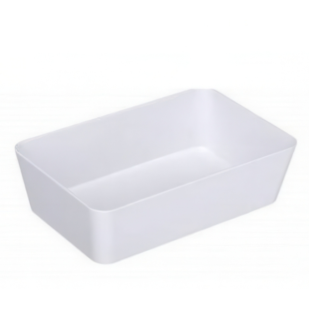 Förvaringsbricka, CANDY, 22 x 14 x H 6 cm, Vit i gruppen Förvaring / Förvaringslådor / Småförvaring hos SmartaSaker.se (40682)