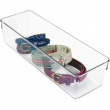 Förvaringsbricka, Kraftig, DRESSER DRAWER ORGANISER SLIM, 30,5 x 10,2 x H 7,6 cm, Transparent