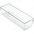 Förvaringsbricka, Kraftig, DRESSER DRAWER ORGANISER SLIM, 30,5 x 10,2 x H 7,6 cm, Transparent