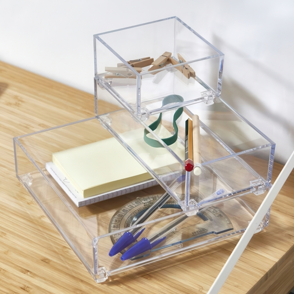 Förvaringsbricka, K-SYSTEM SQUARE K5, 19 x 19 x H 5,3 cm, Klar i gruppen Förvaring / Förvaringslådor / Småförvaring hos SmartaSaker.se (40688)