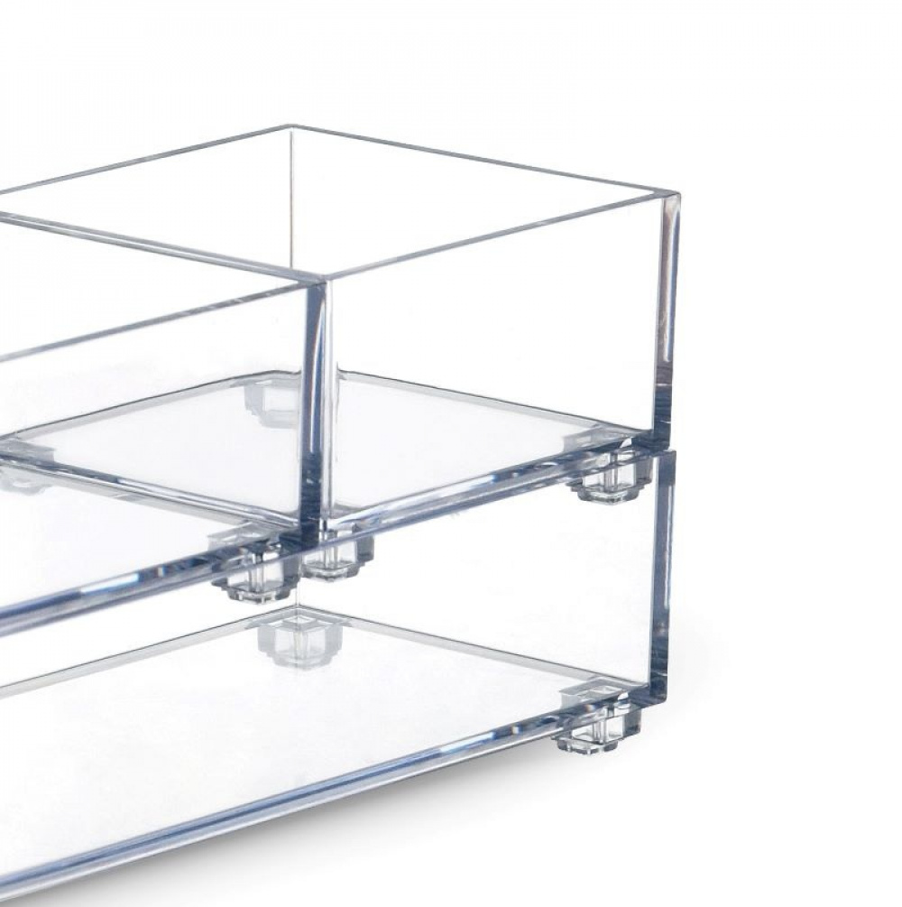 Förvaringsbricka, K-SYSTEM SQUARE K5, 19 x 19 x H 5,3 cm, Klar i gruppen Förvaring / Förvaringslådor / Småförvaring hos SmartaSaker.se (40688)