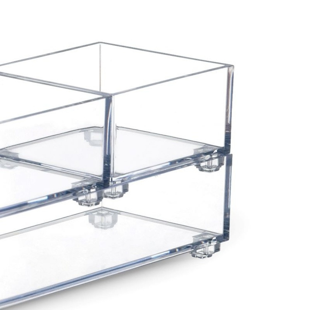 Förvaringsbricka, K-SYSTEM SQUARE K5, 19 x 19 x H 5,3 cm, Klar i gruppen Förvaring / Förvaringslådor / Småförvaring hos SmartaSaker.se (40688)