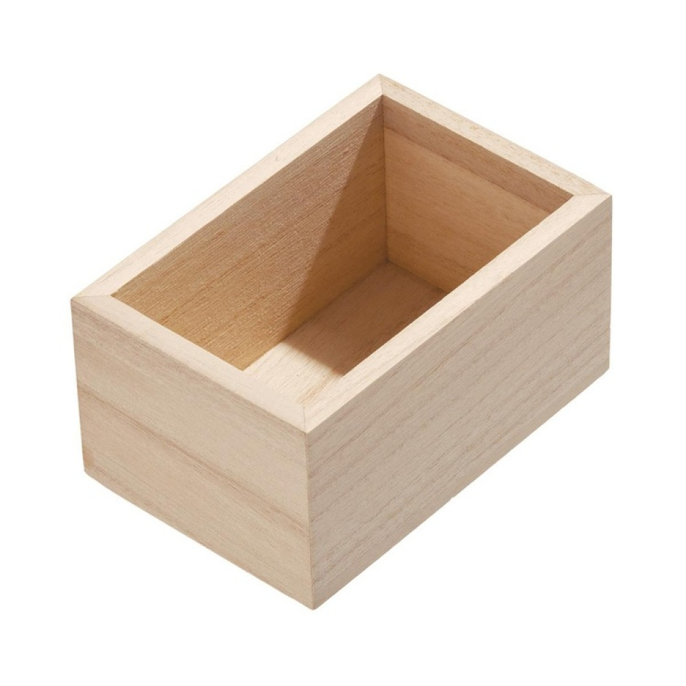 Förvaringsbricka, Liten, PAULOWNIA DRAWER ORGANISER, 8,6 x 12,7 x H 7 cm, Natur i gruppen Förvaring / Förvaringslådor / Småförvaring hos SmartaSaker.se (40689)