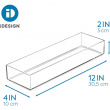 Förvaringsbricka, Stapelbar, Avlång, CLARITY ORGANISER MEDIUM, 10,2 x 30,5 x H 5 cm, Klar  Förvaringsbricka, Stapelbar, Avlång, CLARITY ORGANISER MEDIUM, 10,2 x 30,5 x H 5 cm, Klar