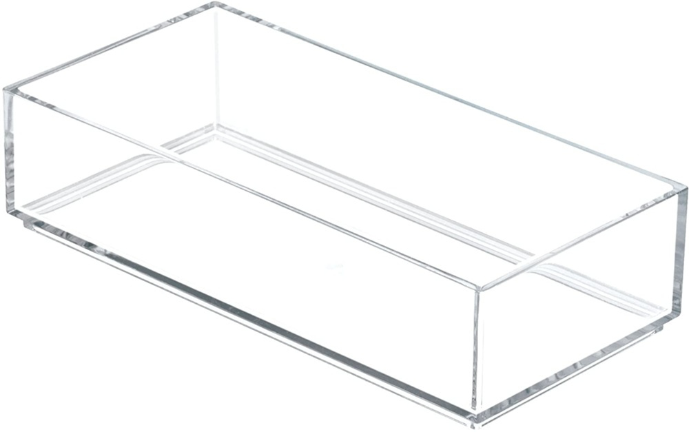 Förvaringsbricka, Stapelbar, Avlång, CLARITY ORGANISER SMALL, 10,2 x 20,3 x H 5 cm, Klar i gruppen Förvaring / Förvaringslådor / Småförvaring hos SmartaSaker.se (40697)