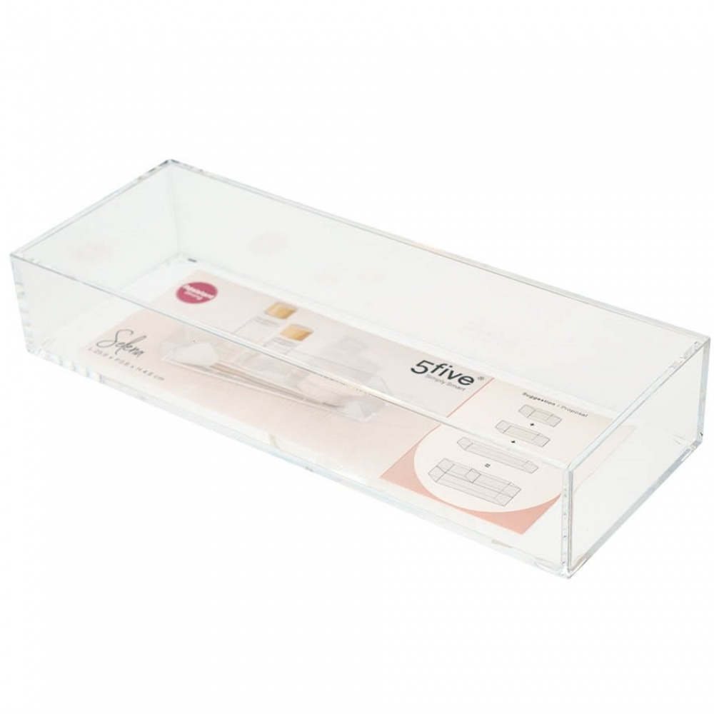 Förvaringsbricka, Stapelbar, Avlång, SELENA ORGANISER MEDIUM, 25,6 x 9,7 x H 4,8 cm, Klar i gruppen Förvaring / Förvaringslådor hos SmartaSaker.se (40698)