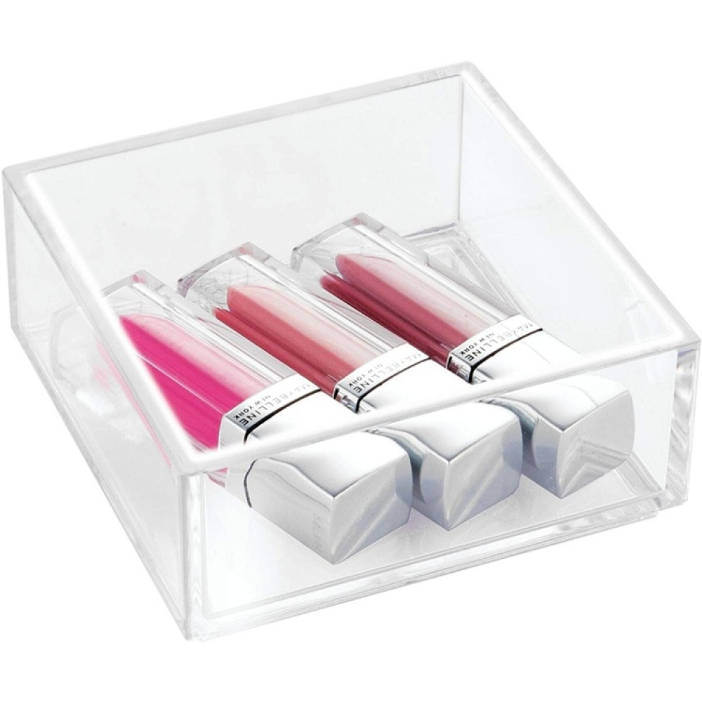 Förvaringsbricka, Stapelbar, CLARITY ORGANISER SQUARE MINI, 10,2 x 10,2 x H 5 cm, Klar i gruppen Förvaring / Förvaringslådor / Småförvaring hos SmartaSaker.se (40699)