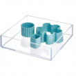 Förvaringsbricka, Stapelbar, Fyrkantig, CLARITY ORGANISER SQUARE, 20,3 x 20,3 x H 5 cm, Klar Förvaringsbricka, Stapelbar, Fyrkantig, CLARITY ORGANISER SQUARE, 20,3 x 20,3 x H 5 cm, Klar