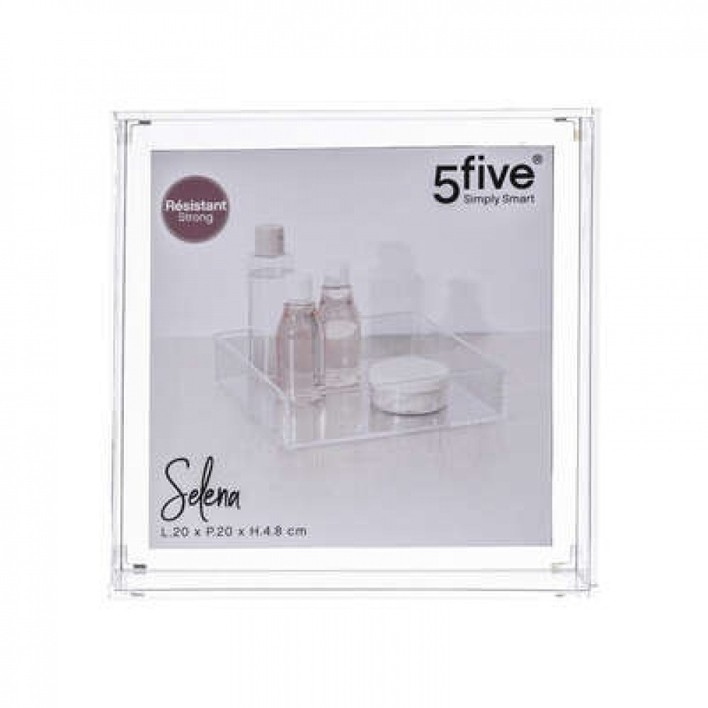 Förvaringsbricka, Stapelbar, SELENA ORGANISER SQUARE, 20 x 20 x H 4,8 cm, Klar i gruppen Förvaring / Förvaringslådor hos SmartaSaker.se (40704)