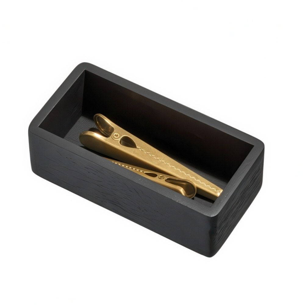 Förvaringsbricka, THE HOME EDIT SMALL DRAWER ORGANIZER, 7,6 x 15,2 x H 5,1 cm, Svart i gruppen Förvaring / Köksförvaring / Organisera köksskåp / Besticklådor hos SmartaSaker.se (40708)
