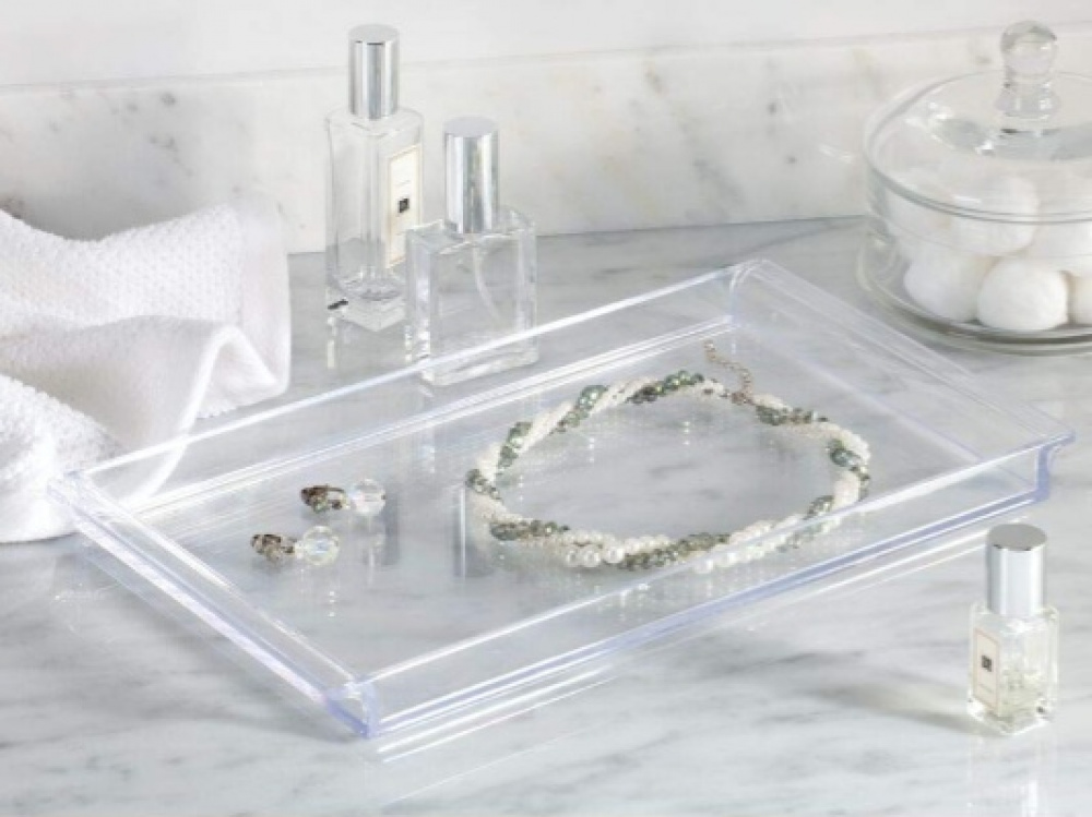 Förvaringsbricka, VANITY TRAY, 30,5 x 18 cm, Klar i gruppen Förvaring / Badrumsförvaring hos SmartaSaker.se (40710)