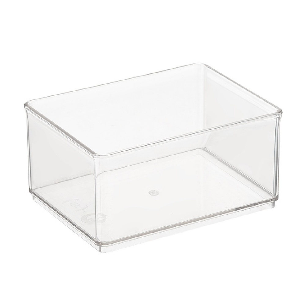 Förvaringsburk, THE HOME EDIT MEDIUM BIN ORGANIZER, 16,5 x 12,1 x H 8,3 cm, Transparent i gruppen Förvaring / Förvaringslådor / Småförvaring hos SmartaSaker.se (40720)