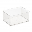 Förvaringsburk, THE HOME EDIT MEDIUM BIN ORGANIZER, 16,5 x 12,1 x H 8,3 cm, Transparent