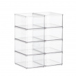 Förvaringsburk, THE HOME EDIT MEDIUM BIN ORGANIZER, 16,5 x 12,1 x H 8,3 cm, Transparent
