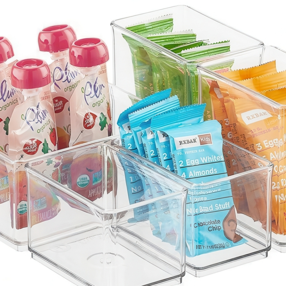 Förvaringsburk, THE HOME EDIT SMALL BIN ORGANIZER, 12,1 x 8,3 x H 8,3 cm, Transparent i gruppen Förvaring / Köksförvaring / Förvaringsburkar hos SmartaSaker.se (40721)