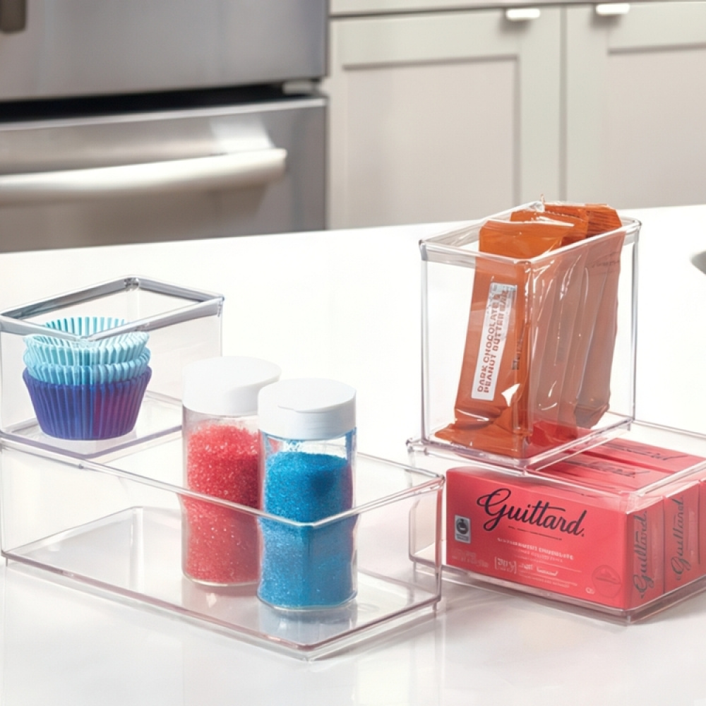 Förvaringsburk, THE HOME EDIT TALL BIN ORGANIZER, 12,1 x 8,3 x H 12,7 cm, Klar i gruppen Förvaring / Förvaringslådor / Småförvaring hos SmartaSaker.se (40722)