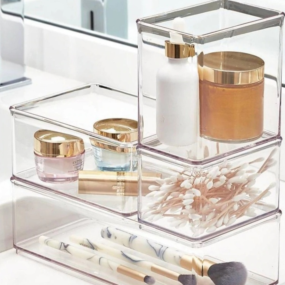 Förvaringsburk, THE HOME EDIT TALL BIN ORGANIZER, 12,1 x 8,3 x H 12,7 cm, Klar i gruppen Förvaring / Förvaringslådor / Småförvaring hos SmartaSaker.se (40722)