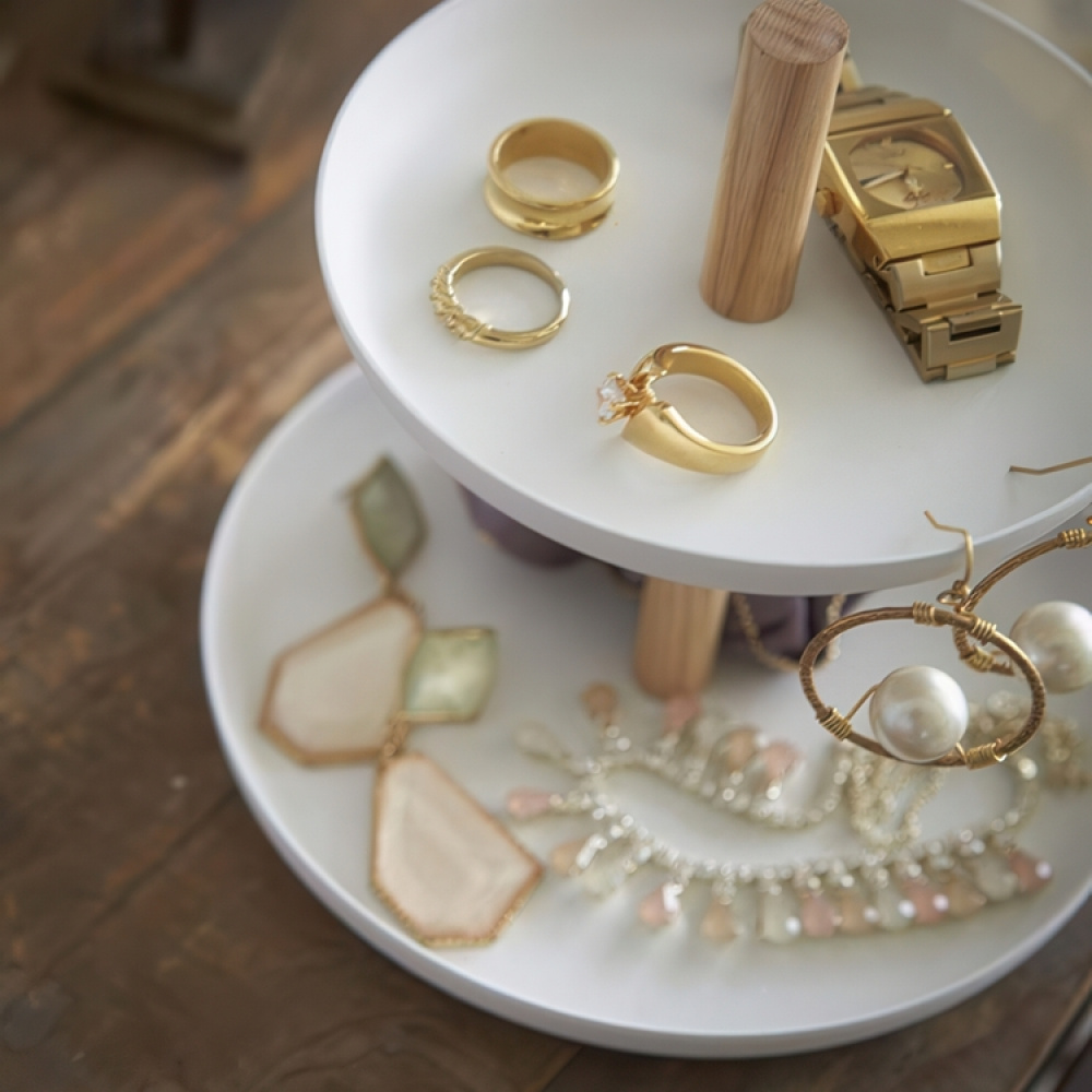 Förvaringsfat / smyckesfat, TOSCA ACCESSORIES TRAY, Yamazaki, Vit i gruppen Förvaring / Sovrumsförvaring / Smyckesförvaring hos SmartaSaker.se (40723)