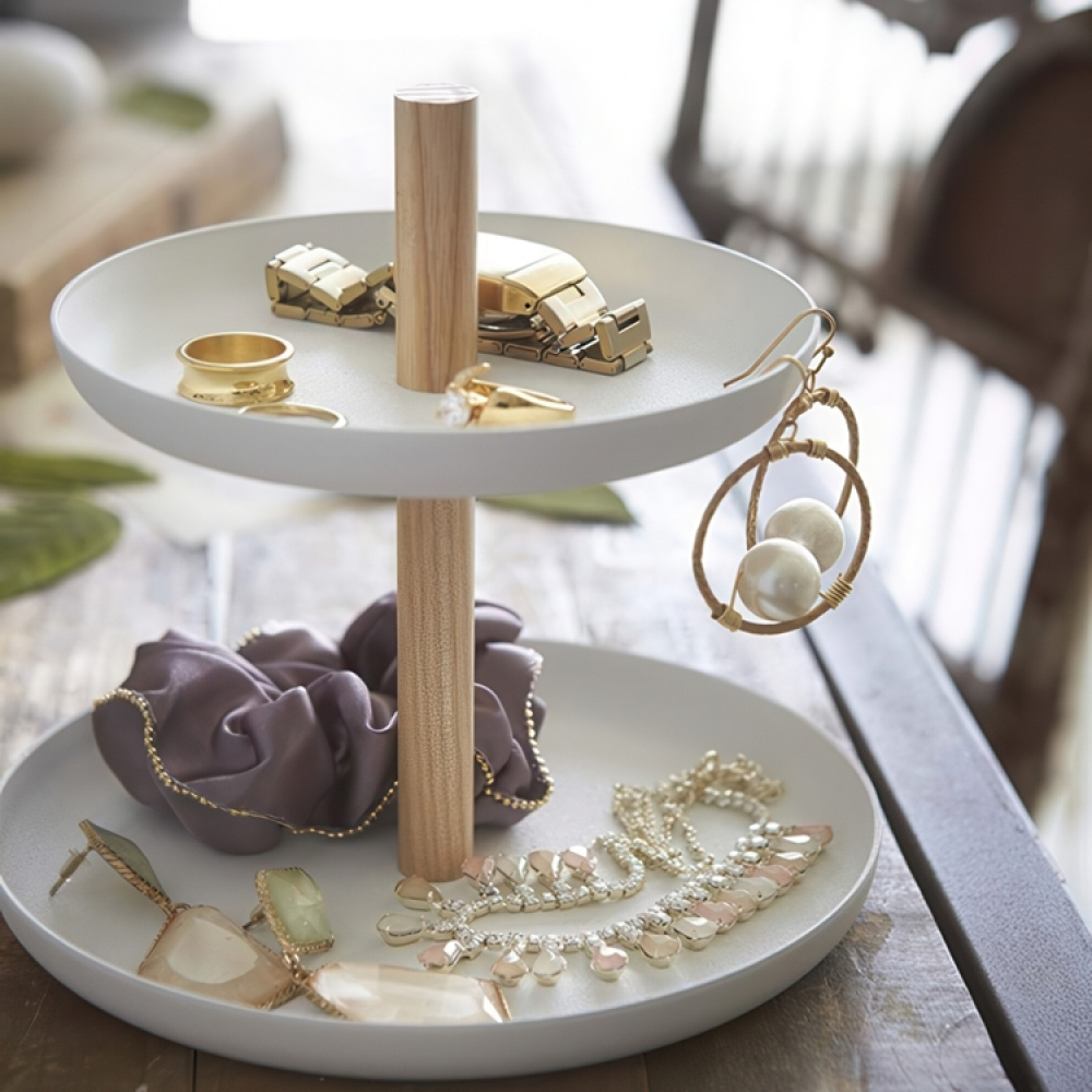Förvaringsfat / smyckesfat, TOSCA ACCESSORIES TRAY, Yamazaki, Vit i gruppen Förvaring / Sovrumsförvaring / Smyckesförvaring hos SmartaSaker.se (40723)