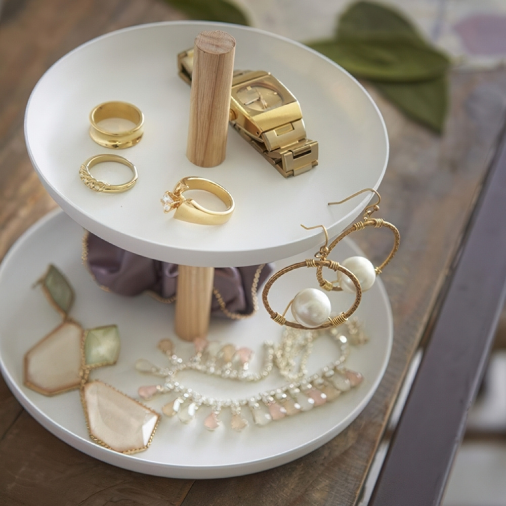 Förvaringsfat / smyckesfat, TOSCA ACCESSORIES TRAY, Yamazaki, Vit i gruppen Förvaring / Sovrumsförvaring / Smyckesförvaring hos SmartaSaker.se (40723)