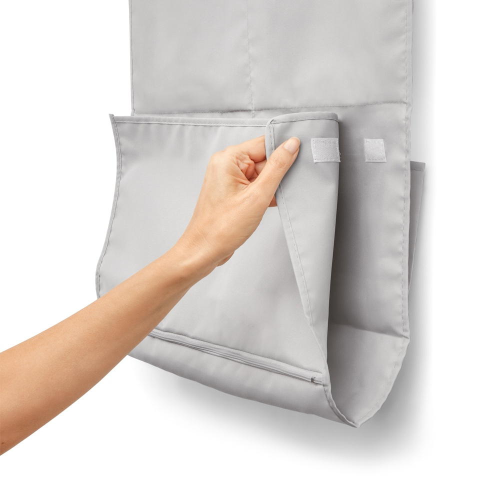 Förvaringsfickor för dörr eller klädstång, MULTIPURPOSE TIDY, 45 x H 150 cm, Grå i gruppen Förvaring / Garderobsförvaring hos SmartaSaker.se (40727)