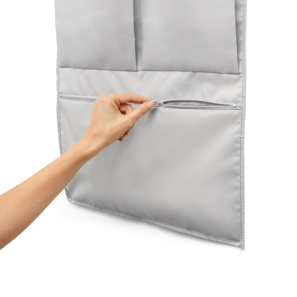 Förvaringsfickor för dörr eller klädstång, MULTIPURPOSE TIDY, 45 x H 150 cm, Grå i gruppen Förvaring / Garderobsförvaring hos SmartaSaker.se (40727)