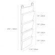 Förvaringsfickor, 4-fack, BIGSO HANG UP STORAGE, 30 x H 100 cm Förvaringsfickor, 4-fack, BIGSO HANG UP STORAGE, 30 x H 100 cm