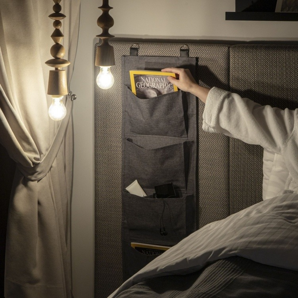 Förvaringsfickor, 4-fack, BIGSO HANG UP STORAGE, 30 x H 100 cm i gruppen Förvaring / Garderobsförvaring hos SmartaSaker.se (40728)