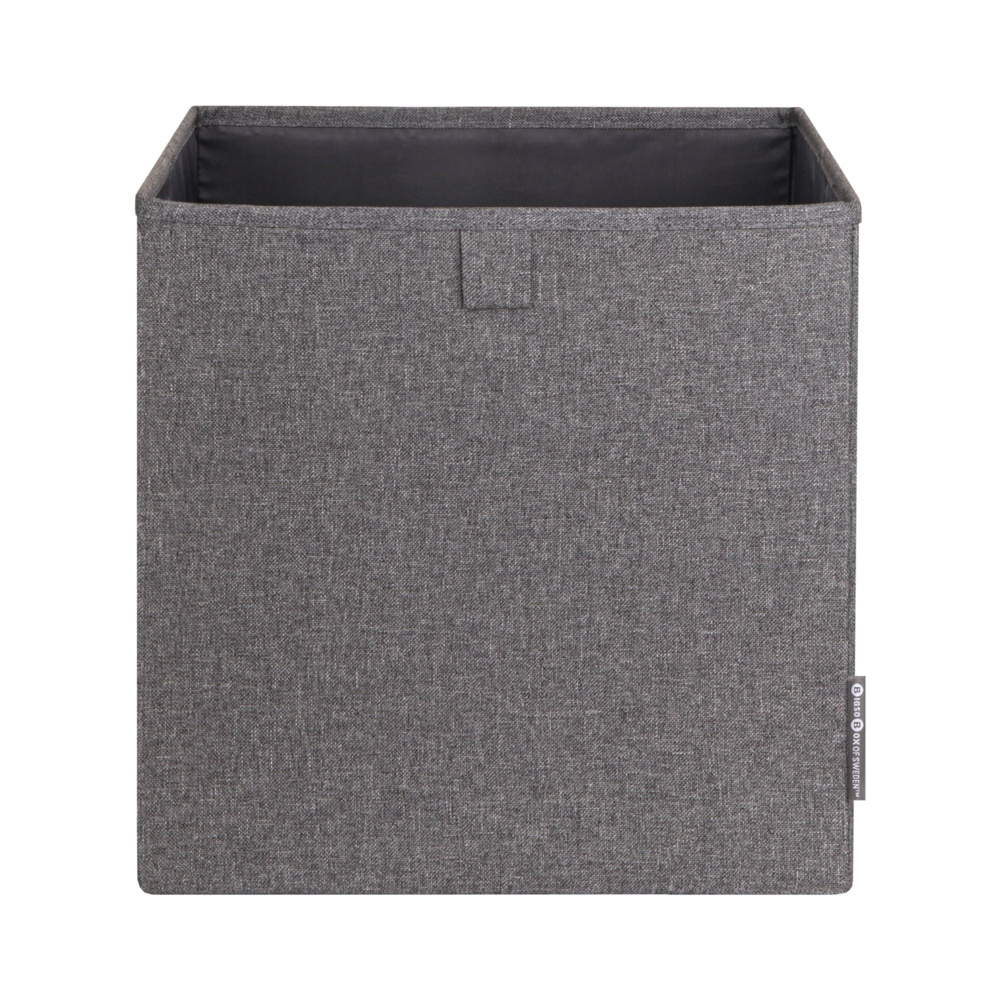 Förvaringskorg i tyg, BIGSO CUBE, 31,5 x H 31,5 cm, Grå i gruppen Förvaring / Förvaringslådor / BigSo förvaringslådor hos SmartaSaker.se (40739)