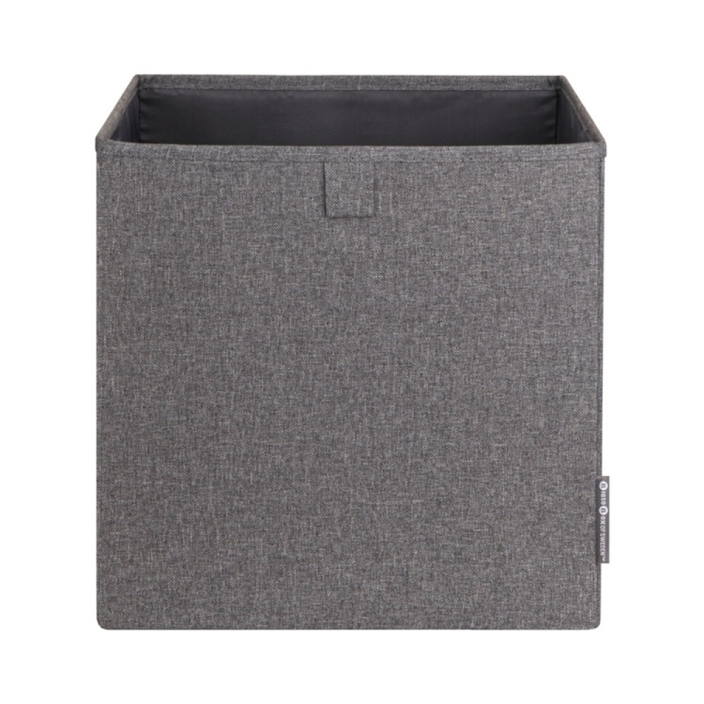 Förvaringskorg i tyg, BIGSO CUBE, 31,5 x H 31,5 cm, Grå i gruppen Förvaring / Förvaringslådor hos SmartaSaker.se (40739)