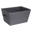 Förvaringskorg i tyg, BIGSO TAPERED BIN LARGE, 45 x 34 x H 25 cm, Grå Förvaringskorg i tyg, BIGSO TAPERED BIN LARGE, 45 x 34 x H 25 cm, Grå