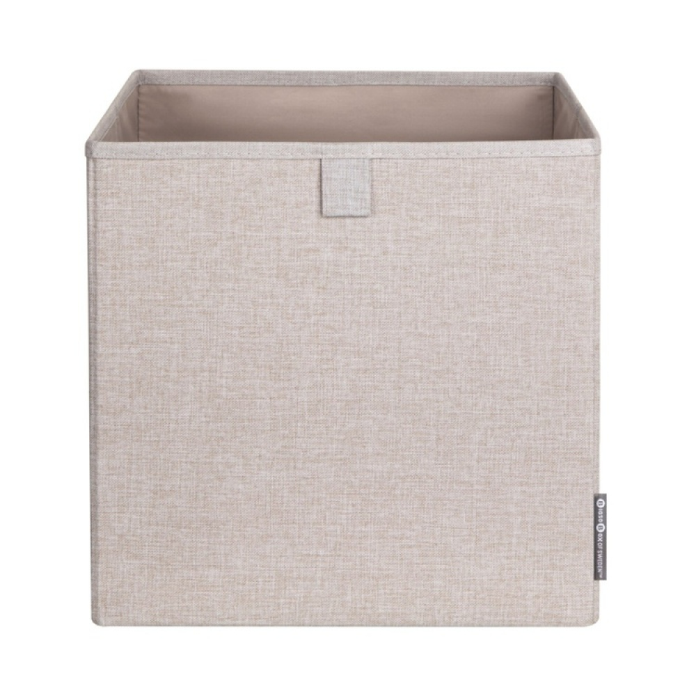 Förvaringskorg i tyg, BIGSO CUBE, 31,5 x H 31,5 cm, Beige i gruppen Förvaring / Förvaringslådor / BigSo förvaringslådor hos SmartaSaker.se (40741)
