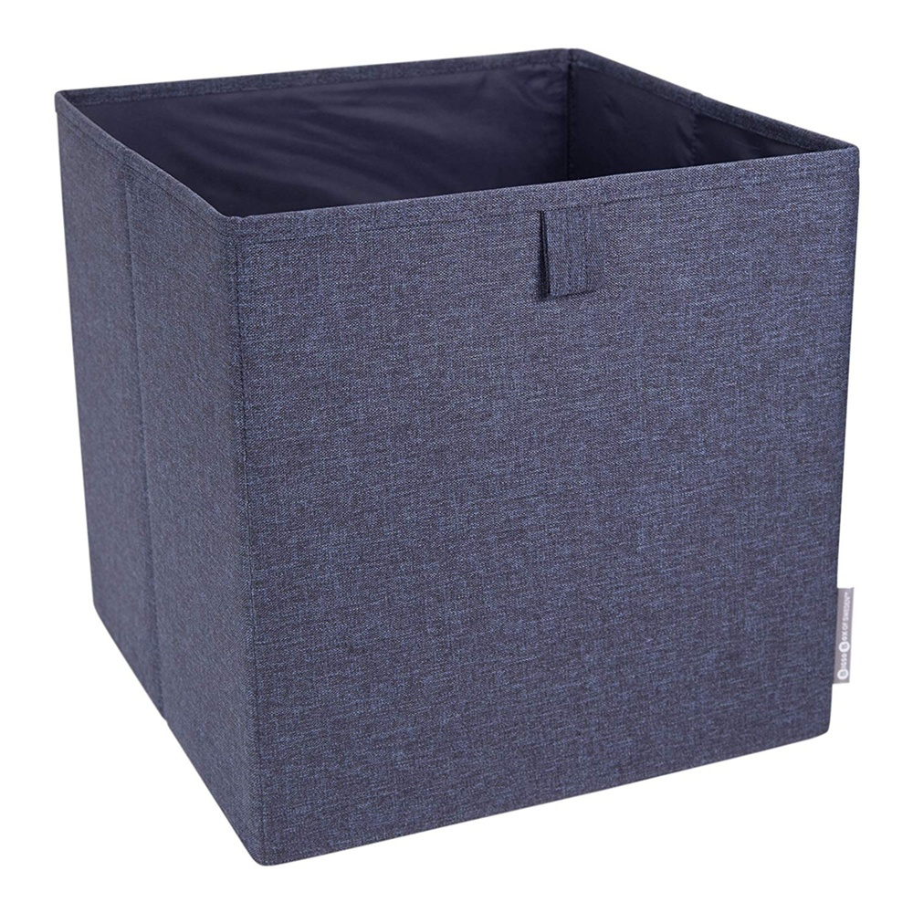 Förvaringskorg i tyg, BIGSO CUBE, 31,5 x H31,5 cm, Blå i gruppen Förvaring / Förvaringslådor hos SmartaSaker.se (40742)