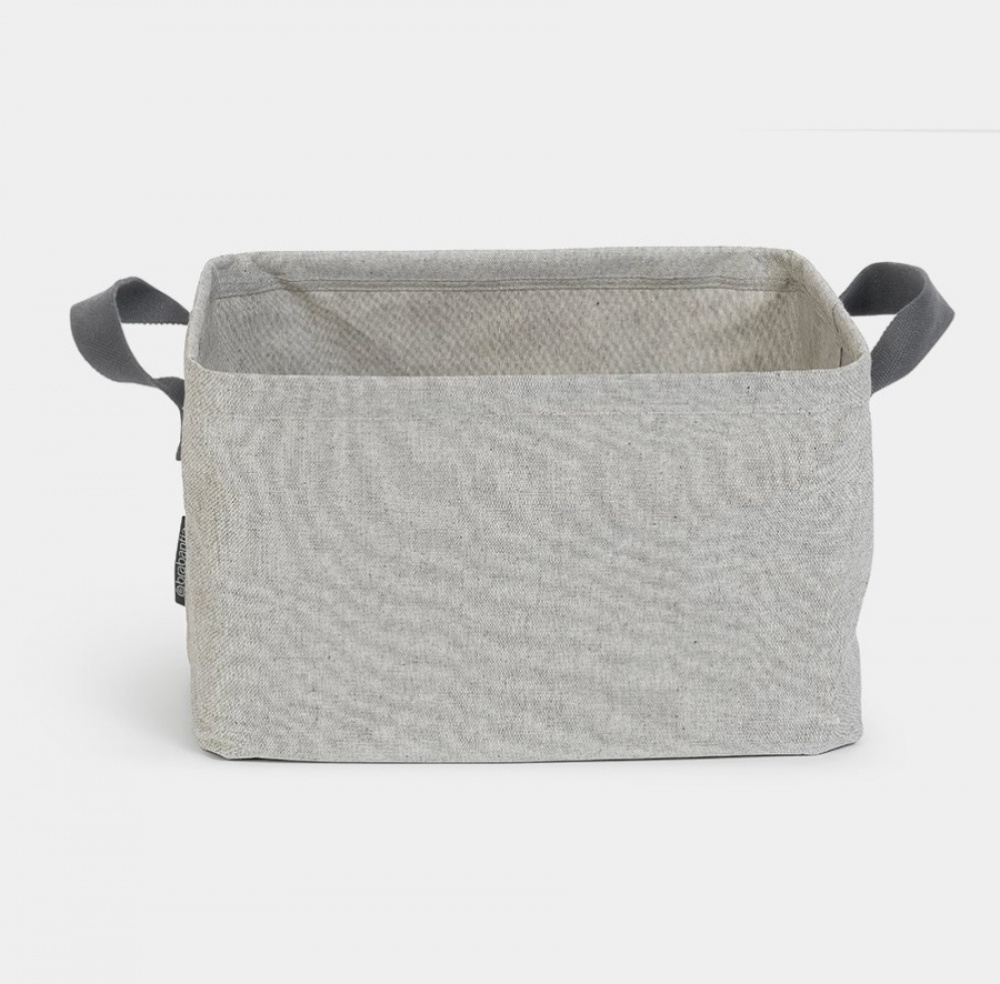 Förvaringskorg i tyg, Hopfällbar, BRABANTIA, 37 x 44 x H 26 cm, Beige-Grå i gruppen Förvaring / Garderobsförvaring / Sorteringslådor hos SmartaSaker.se (40748)