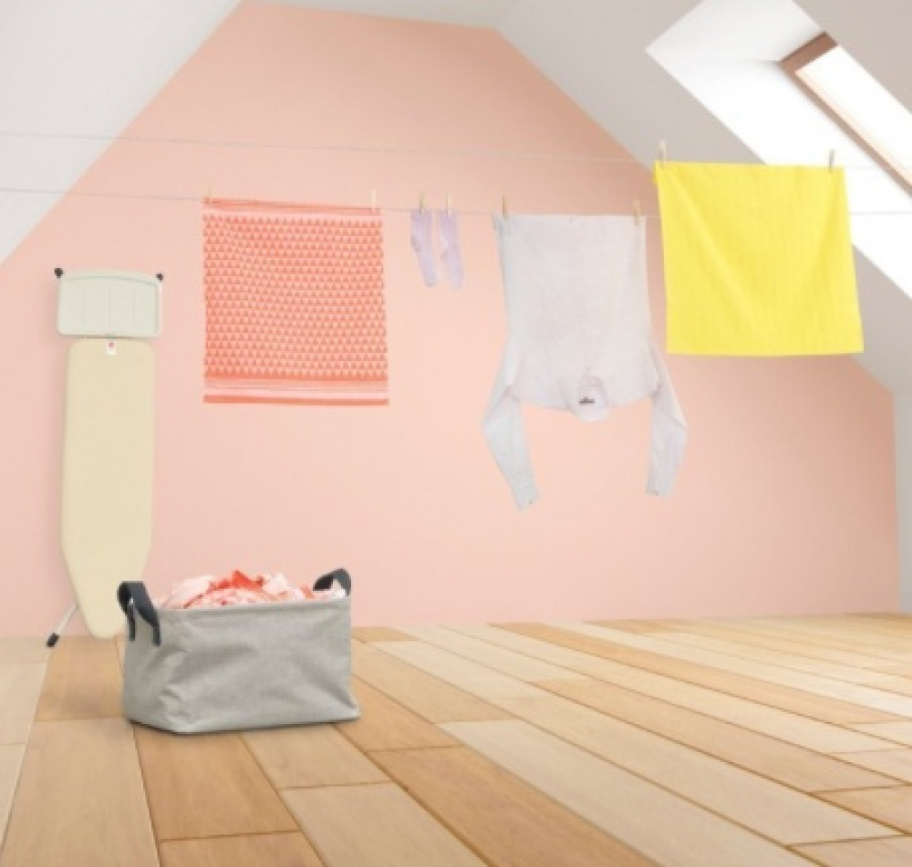 Förvaringskorg i tyg, Hopfällbar, BRABANTIA, 37 x 44 x H 26 cm, Beige-Grå i gruppen Förvaring / Garderobsförvaring / Sorteringslådor hos SmartaSaker.se (40748)
