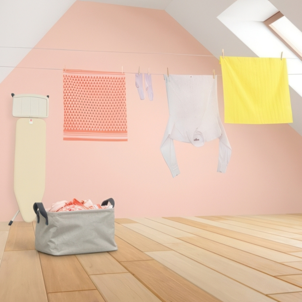 Förvaringskorg i tyg, Hopfällbar, BRABANTIA, 37 x 44 x H 26 cm, Beige-Grå i gruppen Förvaring / Garderobsförvaring / Sorteringslådor hos SmartaSaker.se (40748)