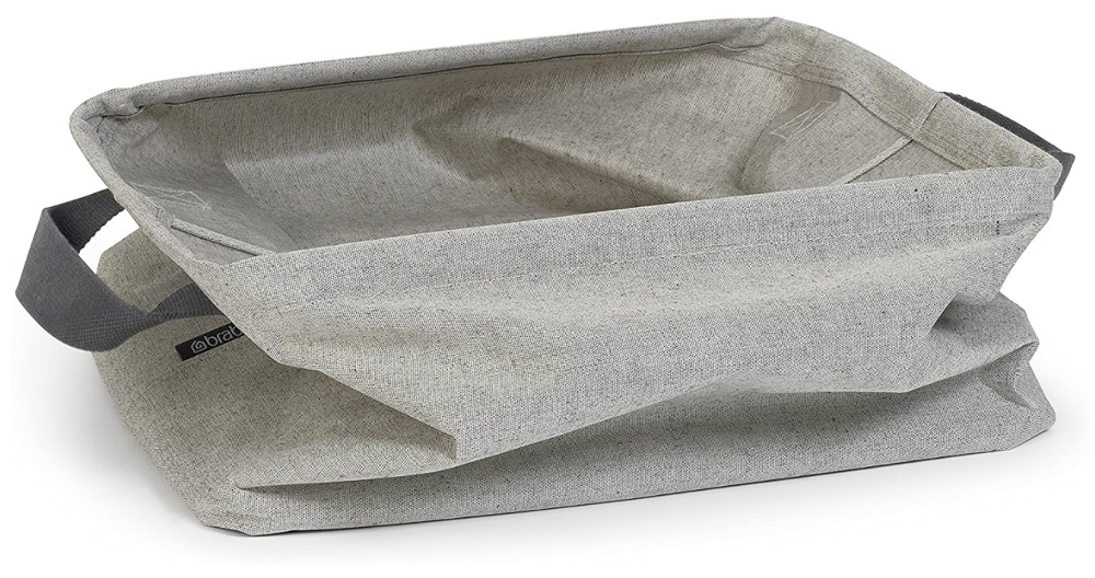 Förvaringskorg i tyg, Hopfällbar, BRABANTIA, 37 x 44 x H 26 cm, Beige-Grå i gruppen Förvaring / Garderobsförvaring / Sorteringslådor hos SmartaSaker.se (40748)