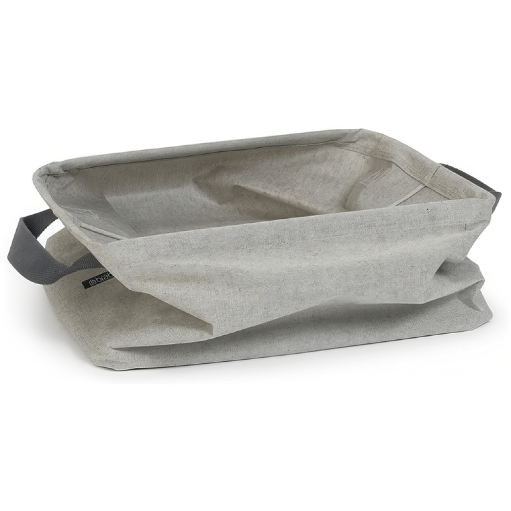 Förvaringskorg i tyg, Hopfällbar, BRABANTIA, 37 x 44 x H 26 cm, Beige-Grå i gruppen Förvaring / Garderobsförvaring / Sorteringslådor hos SmartaSaker.se (40748)
