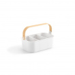 Förvaringskorg med 2 fack, UMBRA BELLWOOD BIN, 29x 17,5 x H 13 cm, Vit / Natur Förvaringskorg med 2 fack, UMBRA BELLWOOD BIN, 29x 17,5 x H 13 cm, Vit / Natur