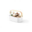 Förvaringskorg med 2 fack, UMBRA BELLWOOD BIN, 29x 17,5 x H 13 cm, Vit / Natur Förvaringskorg med 2 fack, UMBRA BELLWOOD BIN, 29x 17,5 x H 13 cm, Vit / Natur