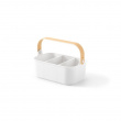 Förvaringskorg med 2 fack, UMBRA BELLWOOD BIN, 29x 17,5 x H 13 cm, Vit / Natur Förvaringskorg med 2 fack, UMBRA BELLWOOD BIN, 29x 17,5 x H 13 cm, Vit / Natur