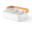 Förvaringskorg med 3 fack, UMBRA LARGE BELLWOOD BIN, 36 x 26 x H 13 cm, Vit / Natur Förvaringskorg med 3 fack, UMBRA LARGE BELLWOOD BIN, 36 x 26 x H 13 cm, Vit / Natur