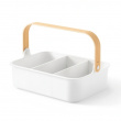 Förvaringskorg med 3 fack, UMBRA LARGE BELLWOOD BIN, 36 x 26 x H 13 cm, Vit / Natur Förvaringskorg med 3 fack, UMBRA LARGE BELLWOOD BIN, 36 x 26 x H 13 cm, Vit / Natur