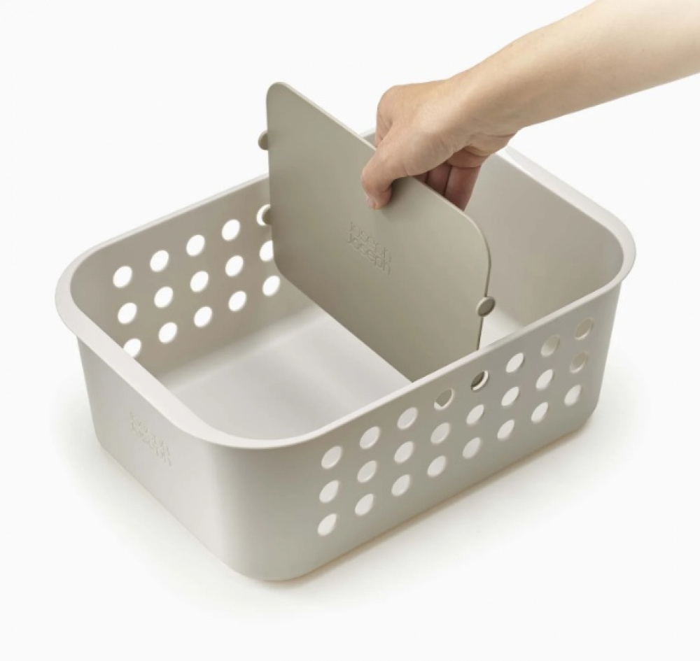 Förvaringskorg med avdelare, EASY STORE LARGE, 24 x 35 x H 15,8 cm , Joseph Joseph, Ljusgrå i gruppen Förvaring / Förvaringslådor / JosephJoseph förvaringslådor hos SmartaSaker.se (40752)
