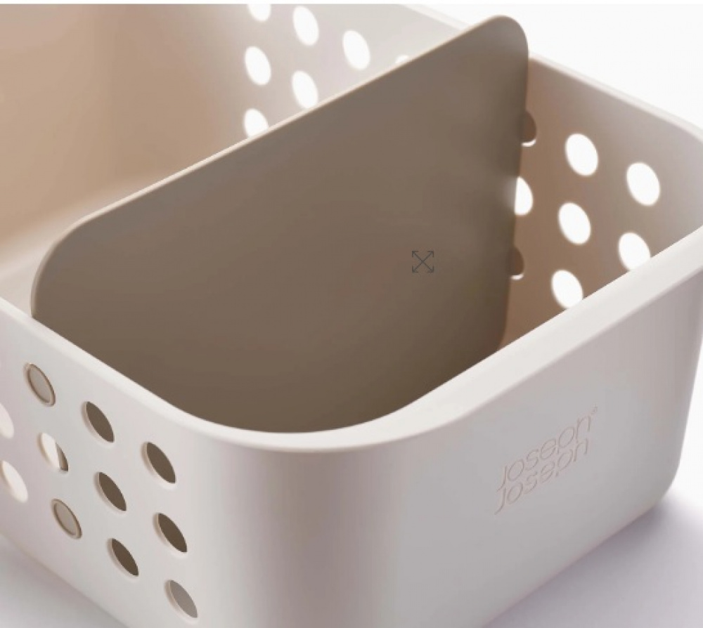 Förvaringskorg med avdelare, EASY STORE LARGE, 24 x 35 x H 15,8 cm , Joseph Joseph, Ljusgrå i gruppen Förvaring / Förvaringslådor / JosephJoseph förvaringslådor hos SmartaSaker.se (40752)