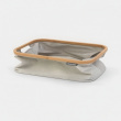 Förvaringskorg med bambukant, Hopfällbar, BRABANTIA, 36 x 54 x H 26,5 cm, Grå / Natur Förvaringskorg med bambukant, Hopfällbar, BRABANTIA, 36 x 54 x H 26,5 cm, Grå / Natur